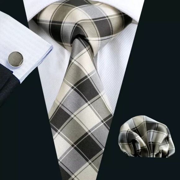 KENYA SILK TIE~SQUARE~CUFF SETZ - Picture 6 of 6